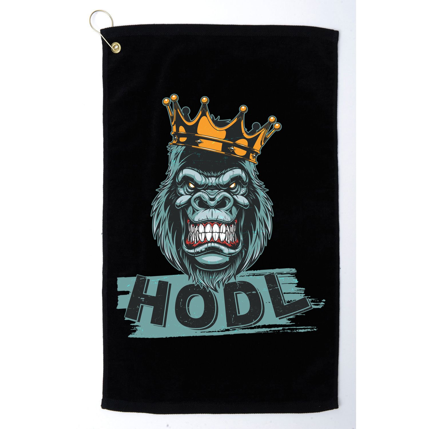 King Gorilla Apes HODL Wall Street Stock Market Golf Towel