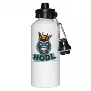 King Gorilla Apes HODL Wall Street Stock Market Aluminum Water Bottle