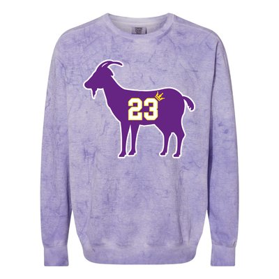 King LA Bron The Goat 23 Basketball Colorblast Crewneck Sweatshirt