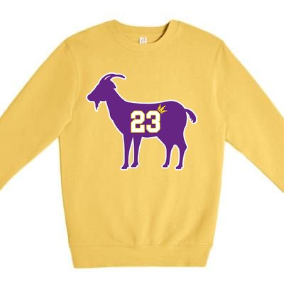 King LA Bron The Goat 23 Basketball Premium Crewneck Sweatshirt