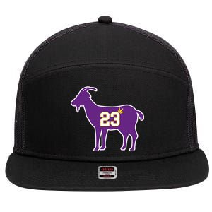 King LA Bron The Goat 23 Basketball 7 Panel Mesh Trucker Snapback Hat