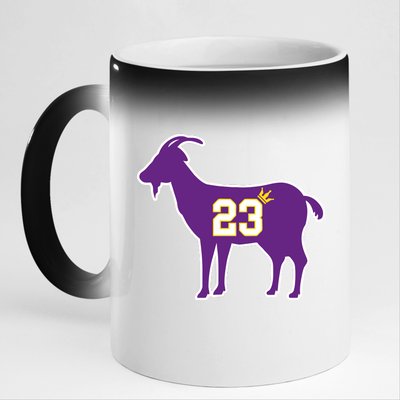 King LA Bron The Goat 23 Basketball 11oz Black Color Changing Mug