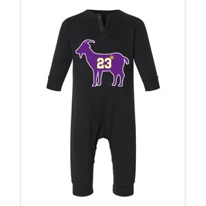 King LA Bron The Goat 23 Basketball Infant Fleece One Piece