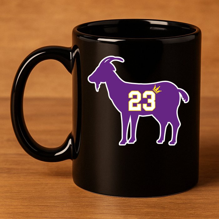 King LA Bron The Goat 23 Basketball 11oz C Handle Ceramic Mug