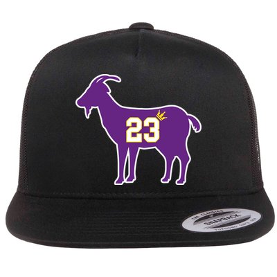 King LA Bron The Goat 23 Basketball Flat Bill Trucker Hat