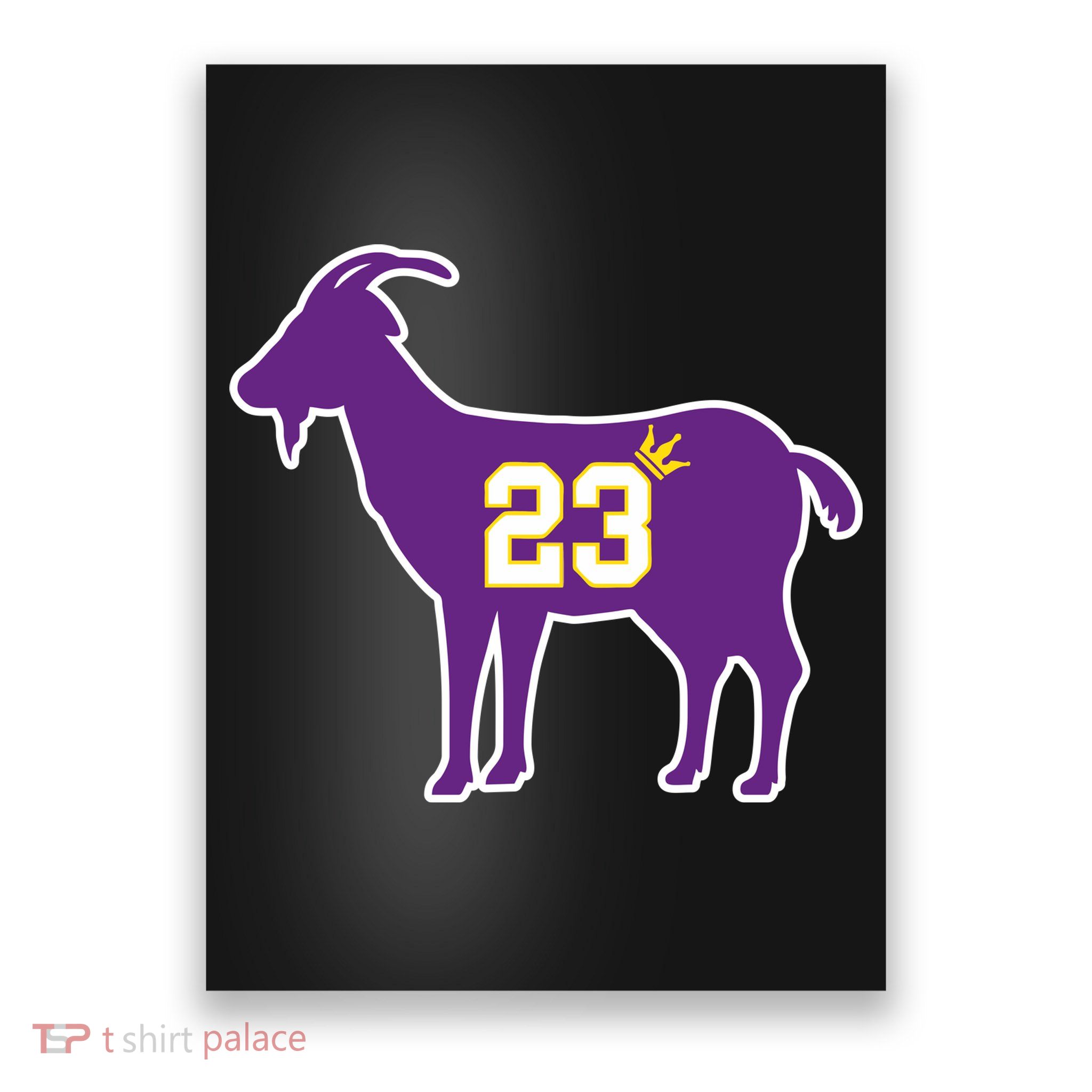 King LA Bron The Goat 23 Basketball Poster