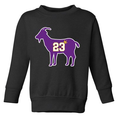 King LA Bron The Goat 23 Basketball Toddler Sweatshirt