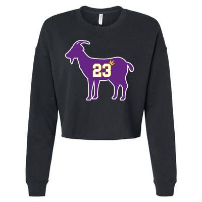 King LA Bron The Goat 23 Basketball Cropped Pullover Crew
