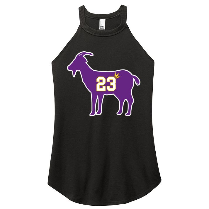 King LA Bron The Goat 23 Basketball Women's Perfect Tri Rocker Tank