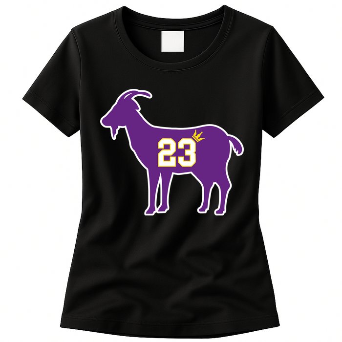 King LA Bron The Goat 23 Basketball Womens T-Shirt