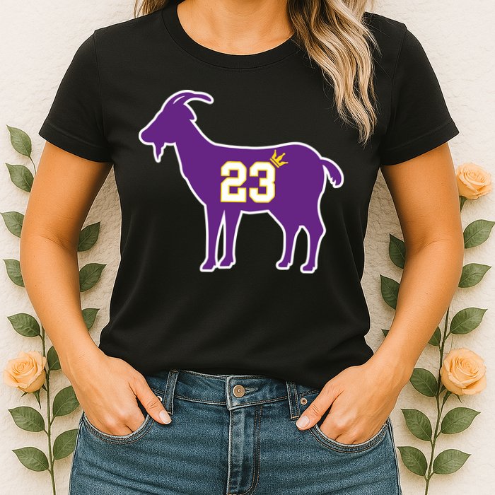 King LA Bron The Goat 23 Basketball Womens T-Shirt
