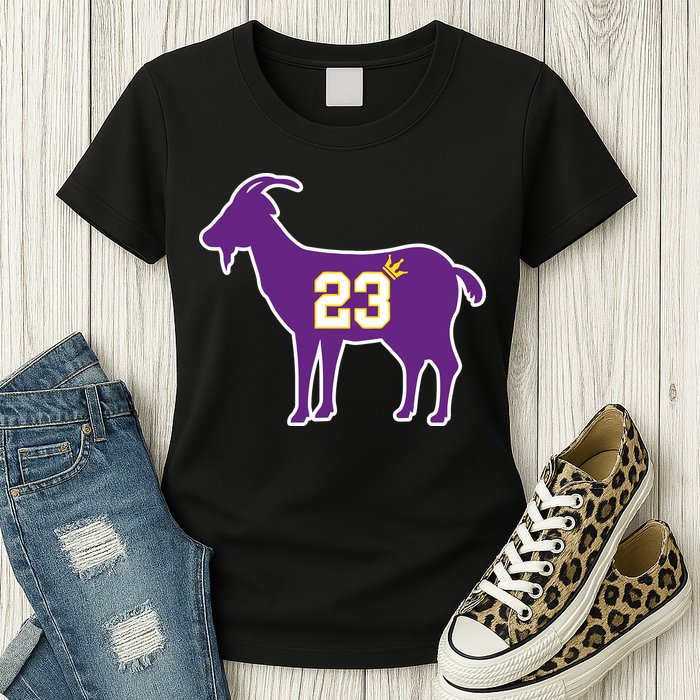 King LA Bron The Goat 23 Basketball Womens T-Shirt