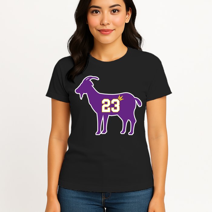 King LA Bron The Goat 23 Basketball Womens T-Shirt