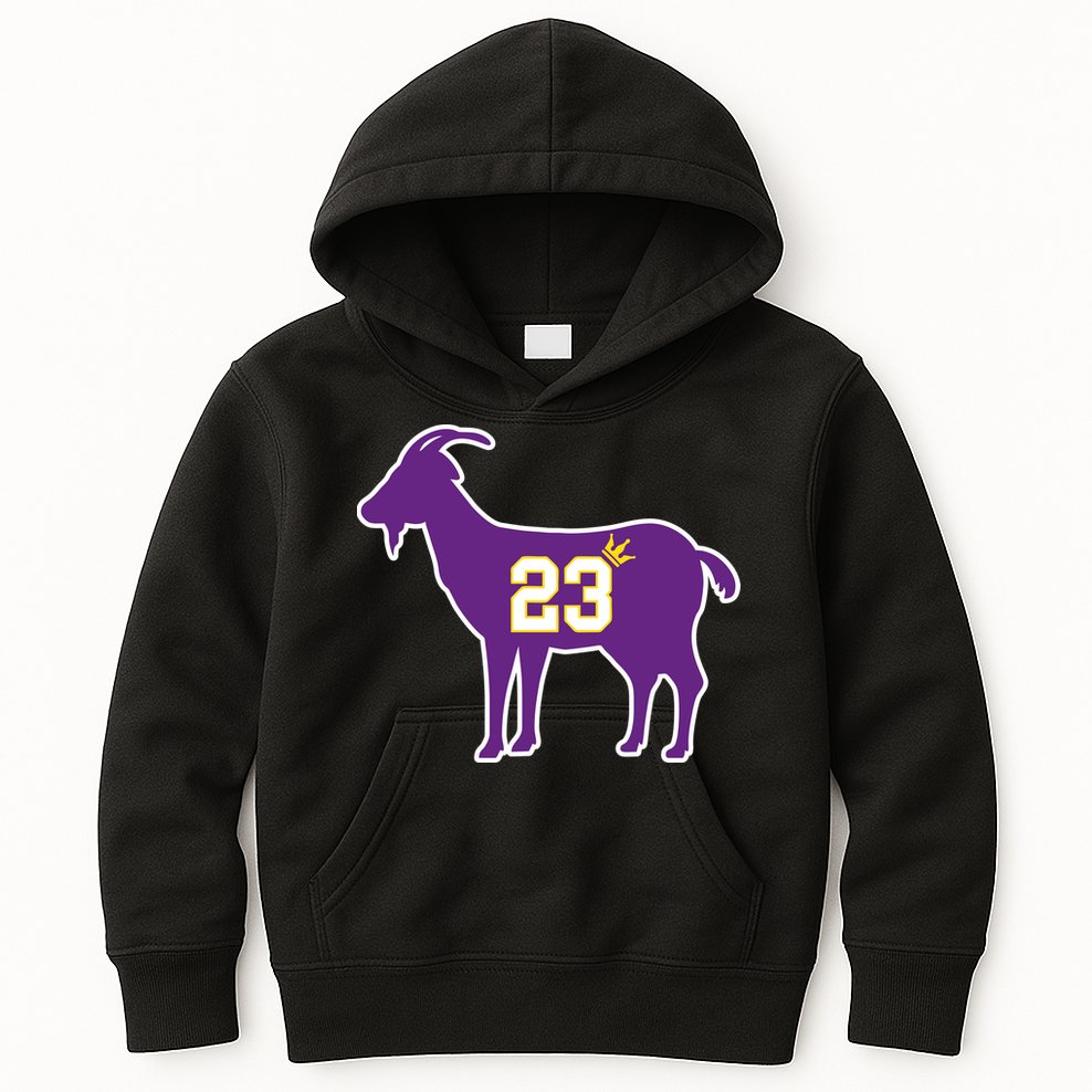 King LA Bron The Goat 23 Basketball Kids Hoodie