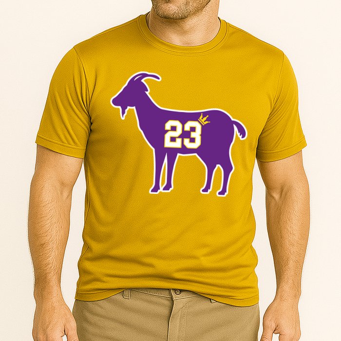King LA Bron The Goat 23 Basketball Cooling Performance Crew T-Shirt