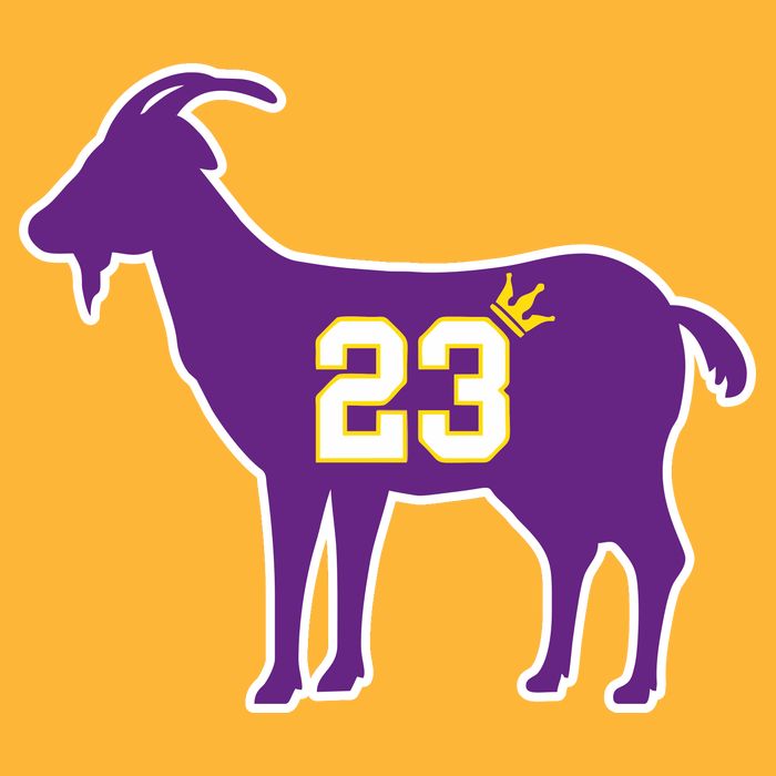 King LA Bron The Goat 23 Basketball Cooling Performance Crew T-Shirt