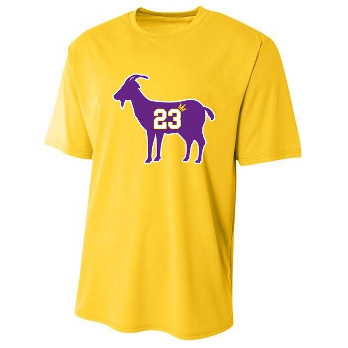 King LA Bron The Goat 23 Basketball Youth Performance Sprint T-Shirt