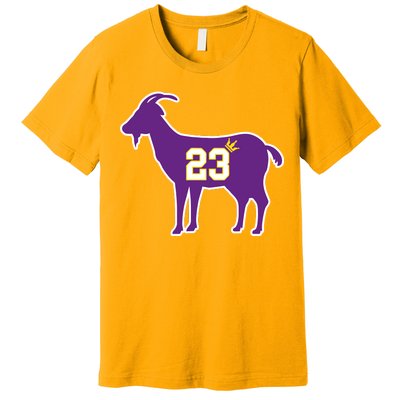 King LA Bron The Goat 23 Basketball Premium T-Shirt