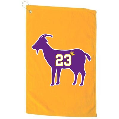 King LA Bron The Goat 23 Basketball Platinum Collection Golf Towel