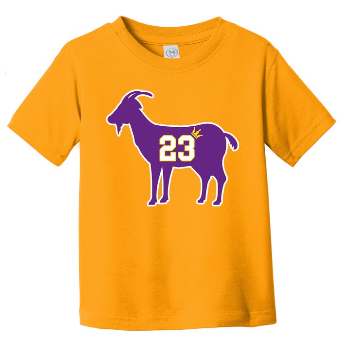 King LA Bron The Goat 23 Basketball Toddler T-Shirt