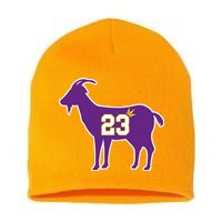 King LA Bron The Goat 23 Basketball Short Acrylic Beanie