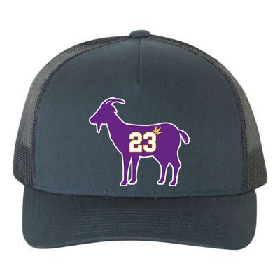 King LA Bron The Goat 23 Basketball Yupoong Adult 5-Panel Trucker Hat