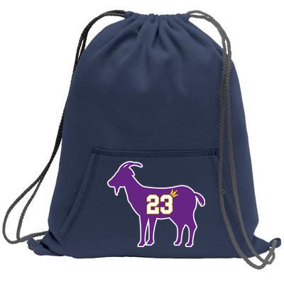 King LA Bron The Goat 23 Basketball Sweatshirt Cinch Pack Bag