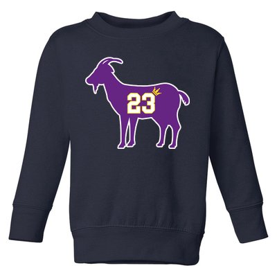 King LA Bron The Goat 23 Basketball Toddler Sweatshirt