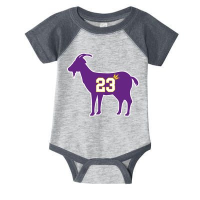 King LA Bron The Goat 23 Basketball Infant Baby Jersey Bodysuit