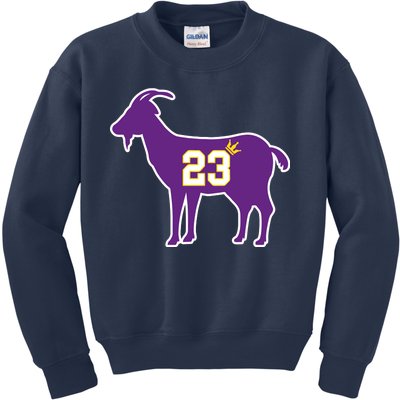 King LA Bron The Goat 23 Basketball Kids Sweatshirt