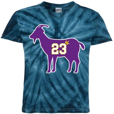 King LA Bron The Goat 23 Basketball Kids Tie-Dye T-Shirt