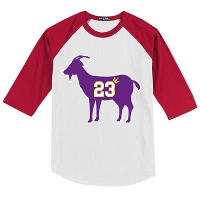 King LA Bron The Goat 23 Basketball Kids Colorblock Raglan Jersey