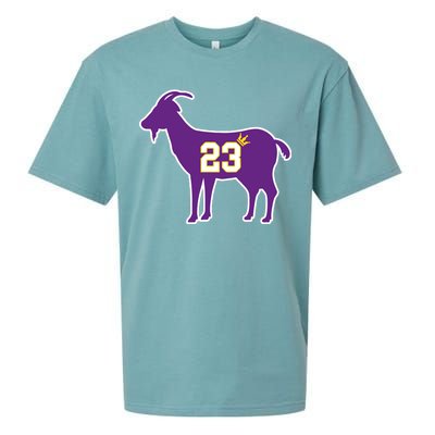 King LA Bron The Goat 23 Basketball Sueded Cloud Jersey T-Shirt