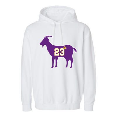 King LA Bron The Goat 23 Basketball Garment-Dyed Fleece Hoodie