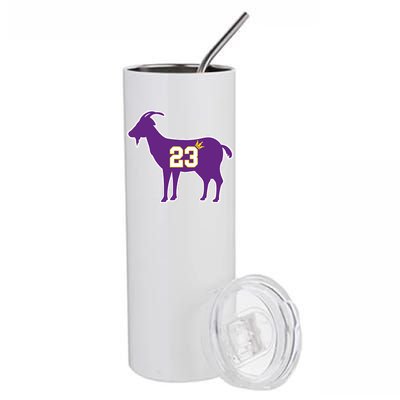 King LA Bron The Goat 23 Basketball Stainless Steel Tumbler