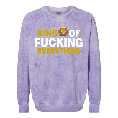 King Of Fucking Everything Colorblast Crewneck Sweatshirt