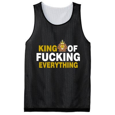 King Of Fucking Everything Mesh Reversible Basketball Jersey Tank