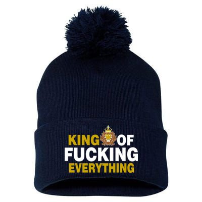 King Of Fucking Everything Pom Pom 12in Knit Beanie