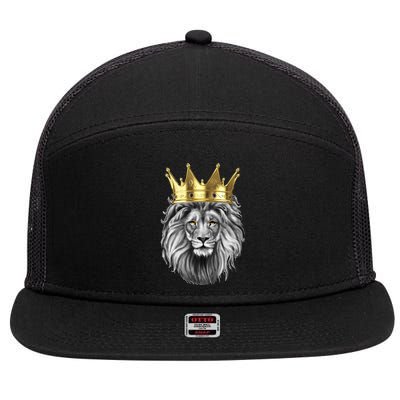 King Of Lions 7 Panel Mesh Trucker Snapback Hat