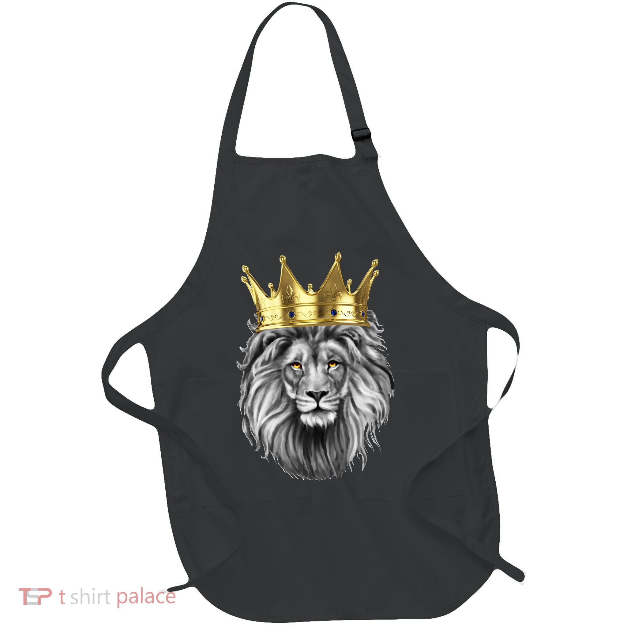 King Of Lions Full-Length Apron With Pockets