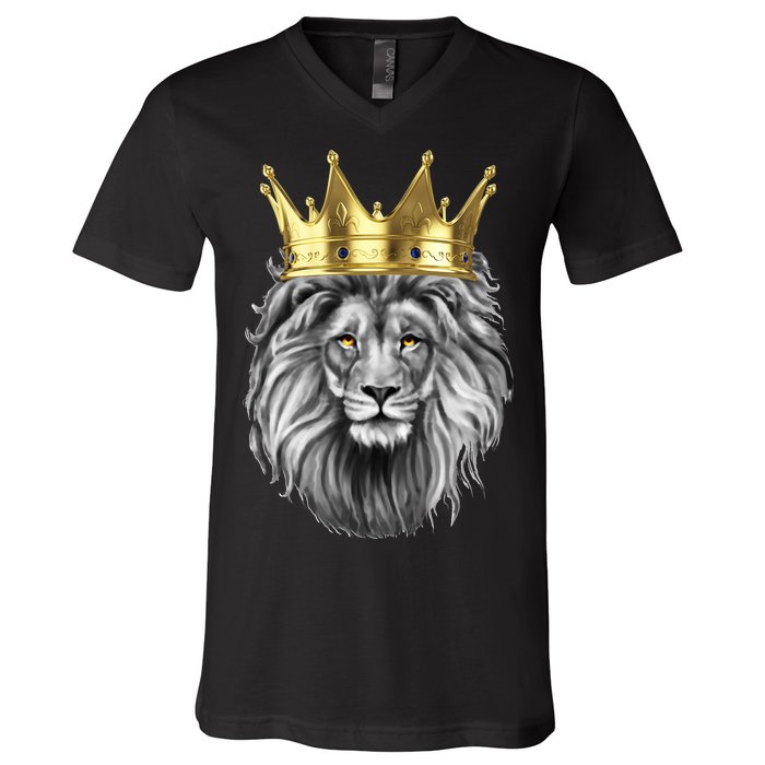 King Of Lions V-Neck T-Shirt