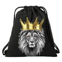 King Of Lions Drawstring Bag