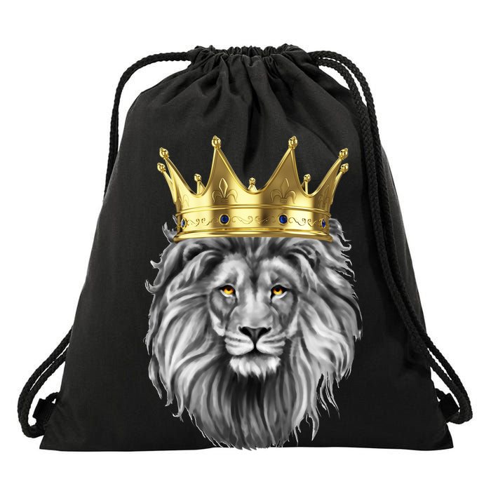 King Of Lions Drawstring Bag