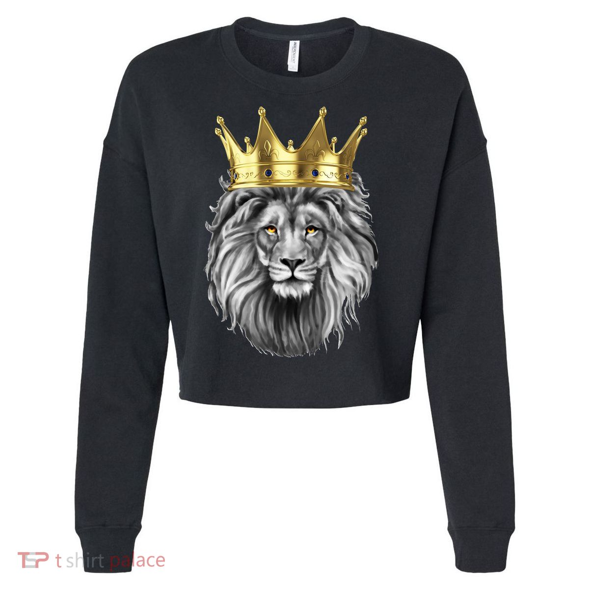 King Of Lions Cropped Pullover Crew