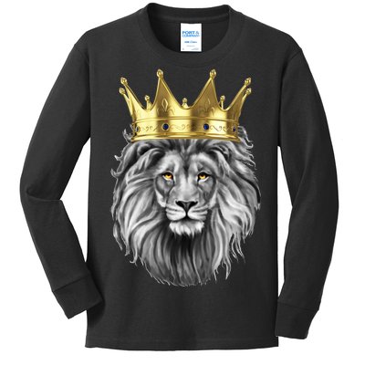 King Of Lions Kids Long Sleeve Shirt