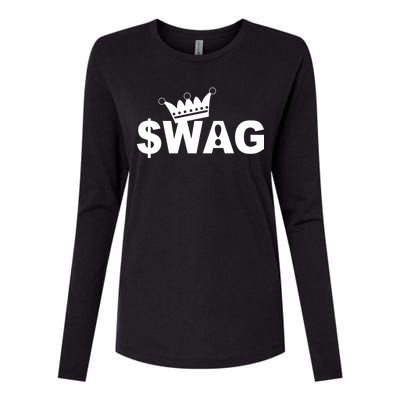 King Of Swag Womens Cotton Relaxed Long Sleeve T-Shirt