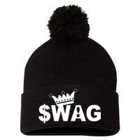 King Of Swag Pom Pom 12in Knit Beanie