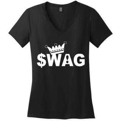 King Of Swag Women's V-Neck T-Shirt