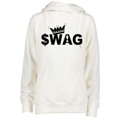 King Of Swag Womens Funnel Neck Pullover Hood