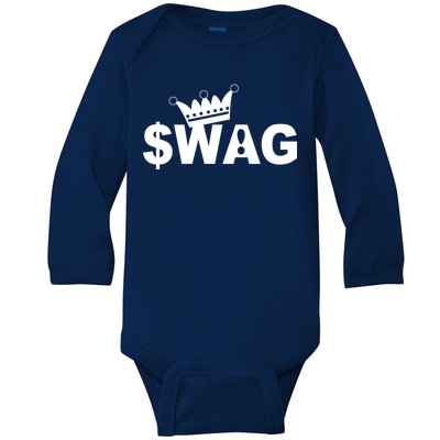 King Of Swag Baby Long Sleeve Bodysuit